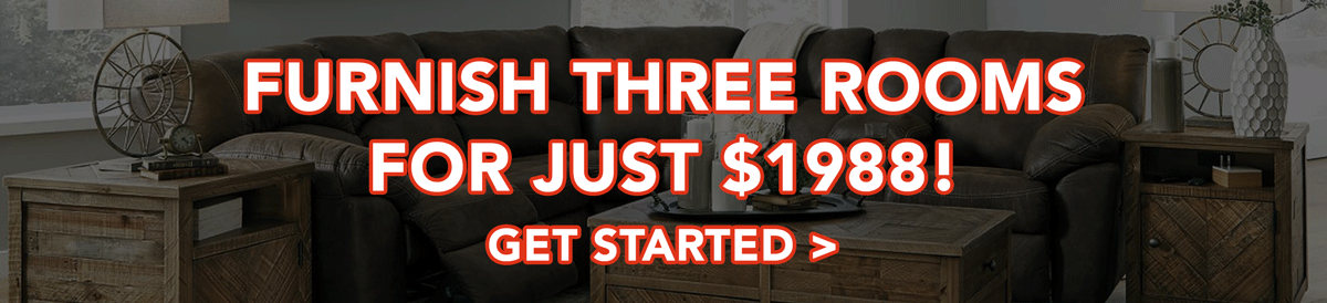 Furnish Three Rooms for Just $1988 - Get Started