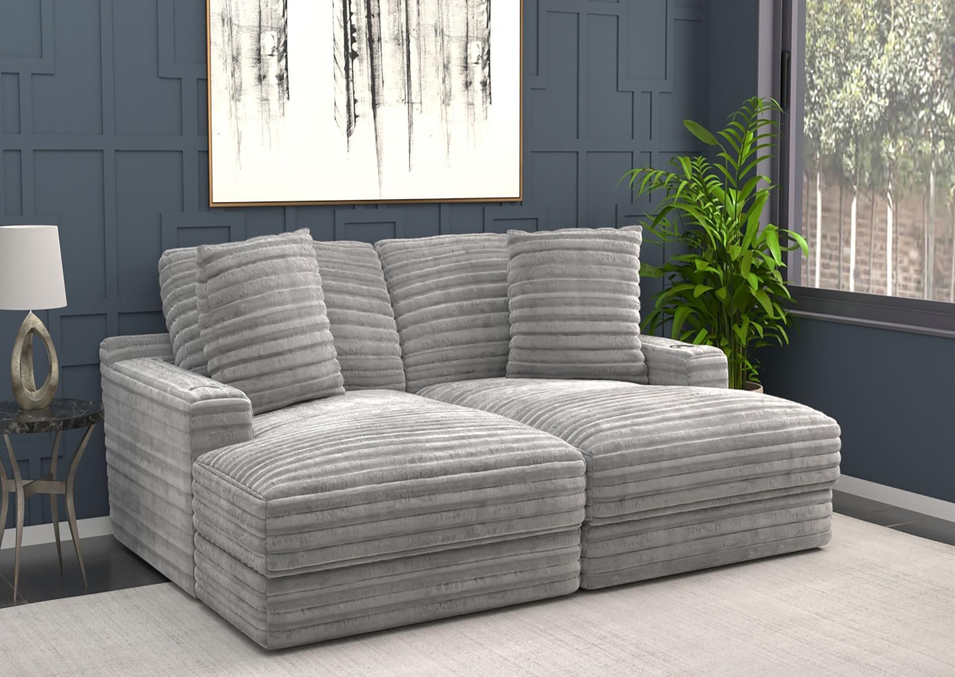 Marcella 2PC Sectional Moon image 1