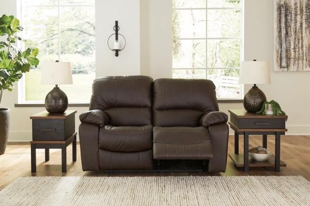 Lasso Power Motion Loveseat Dark Brown image 1