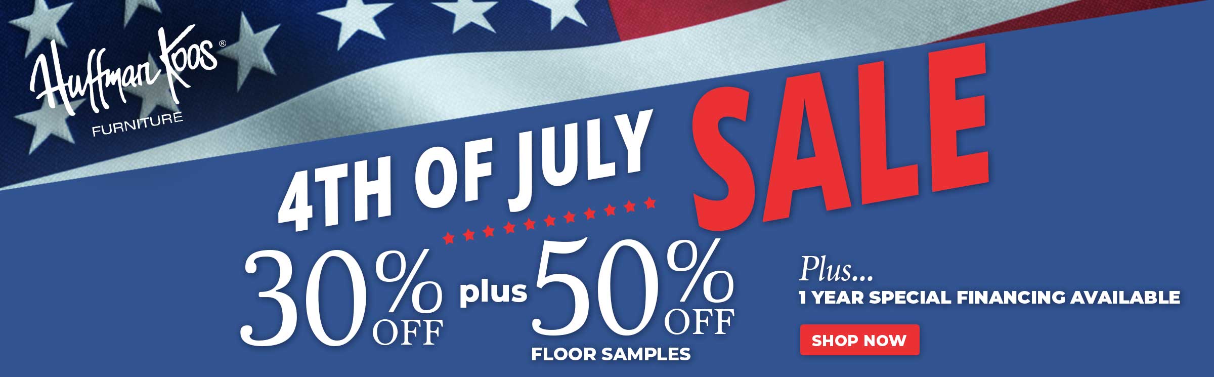 4th of July Sale - Going On Now - Redeem Your Discount