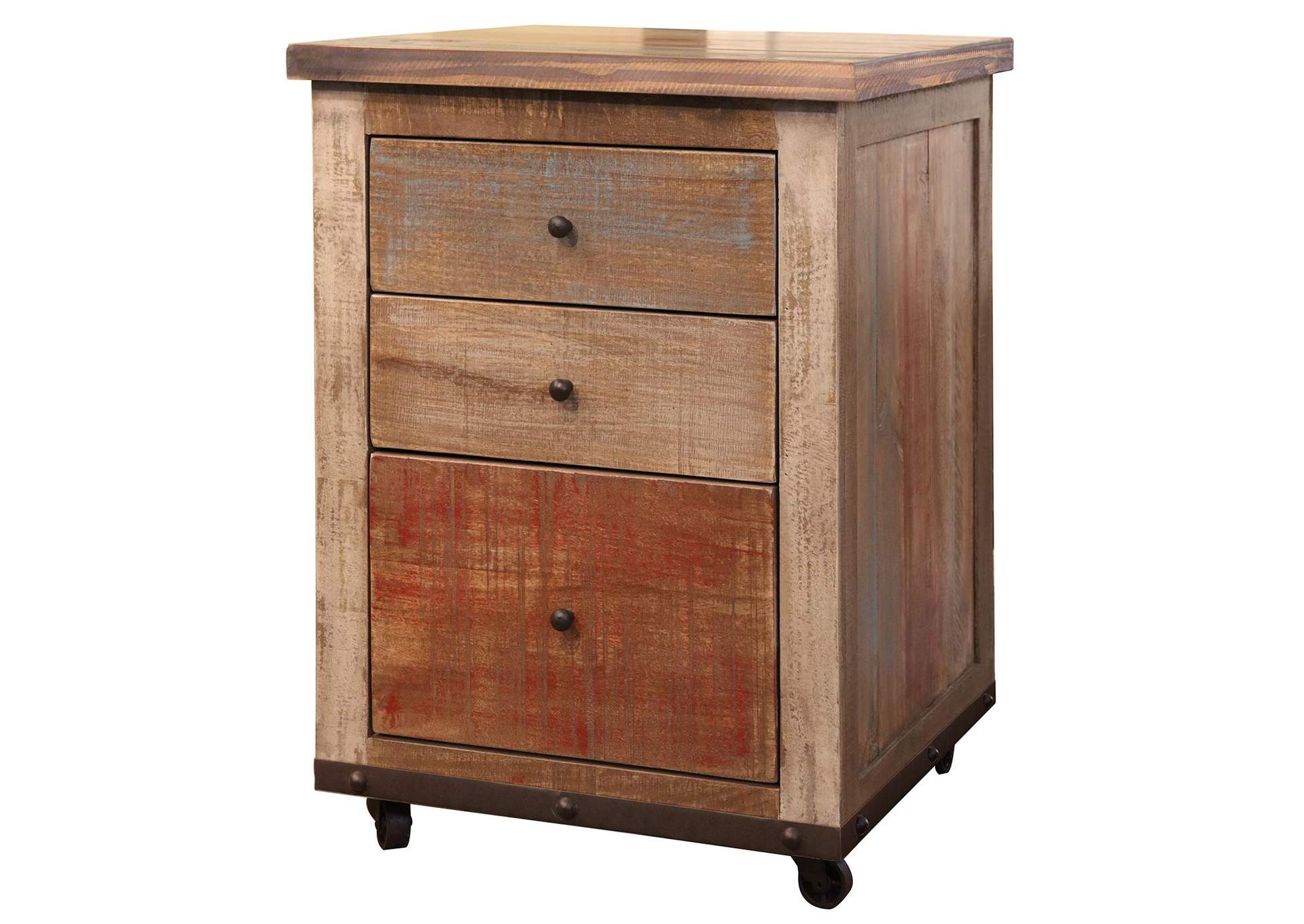 Antique Multicolor File Cabinet image 5