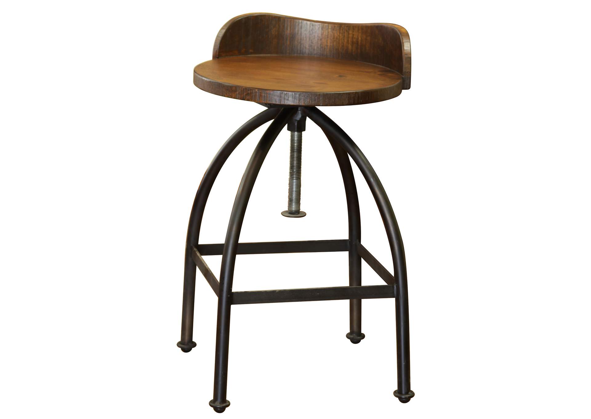 Pueblo Barstool - Deep Brown