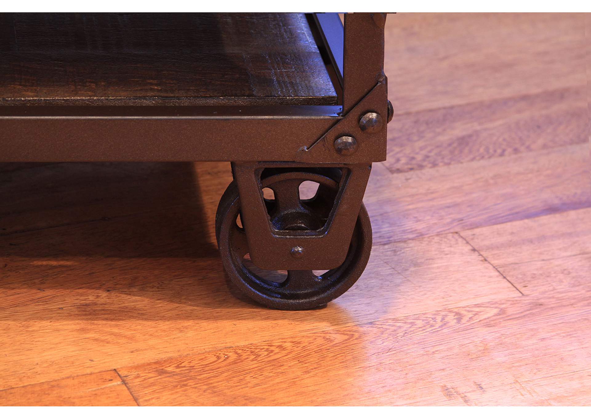 Urban Gold TV Stand - Brown & Golden Undertones