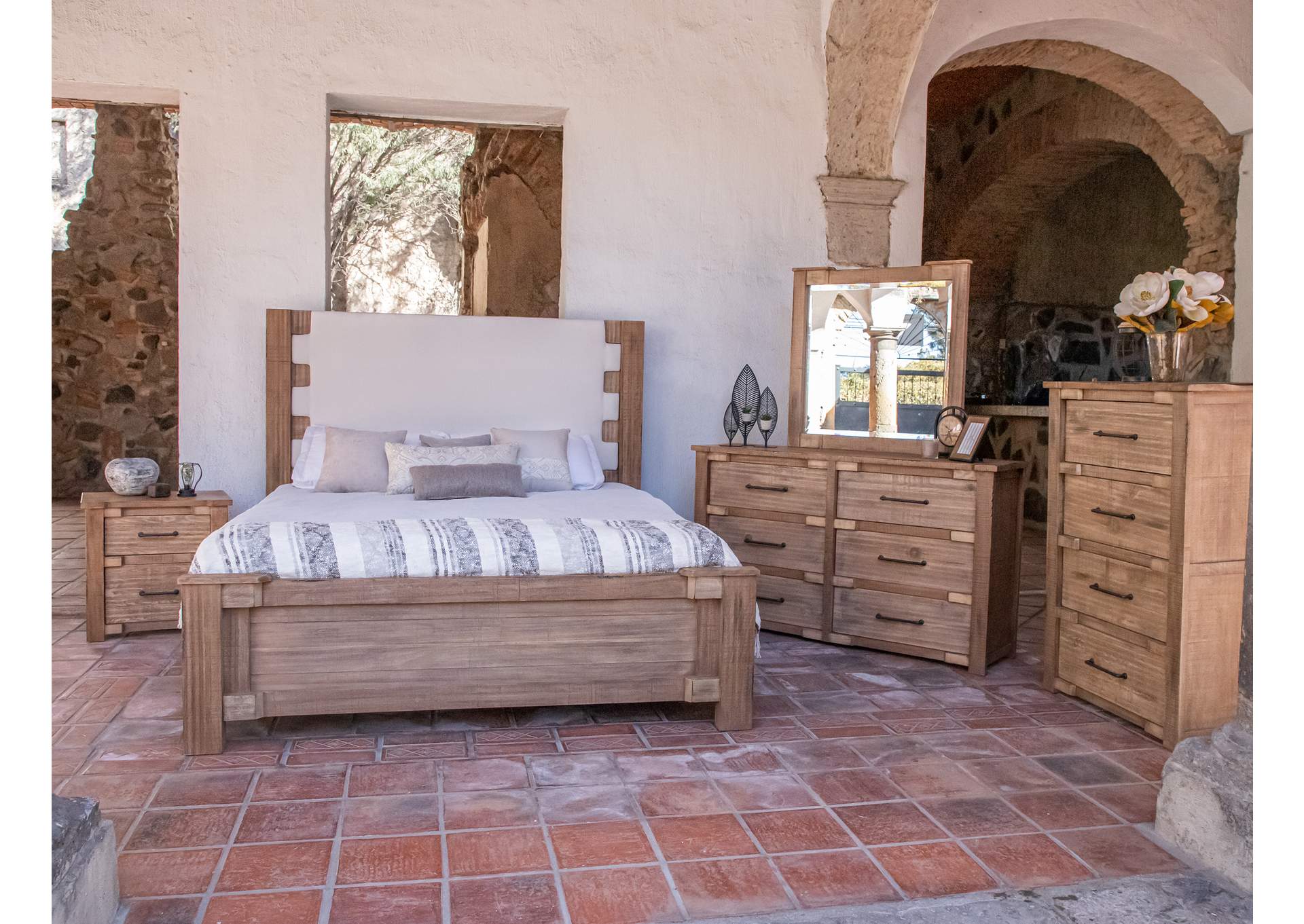 Berlin Upholstered Headboard California King Bed