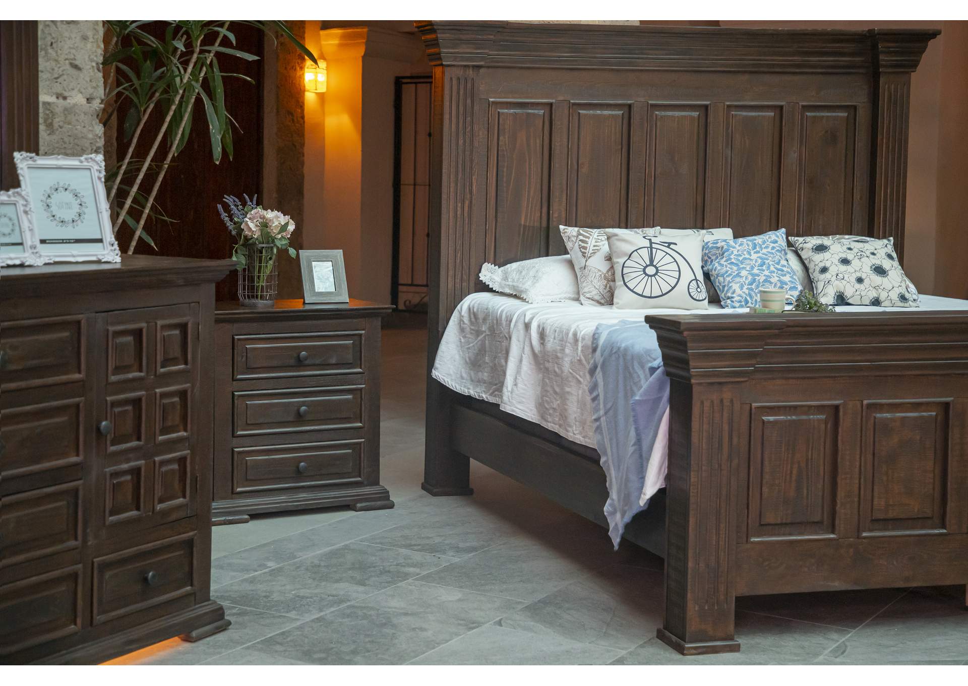 Terra Nightstand - Rich Chocolate