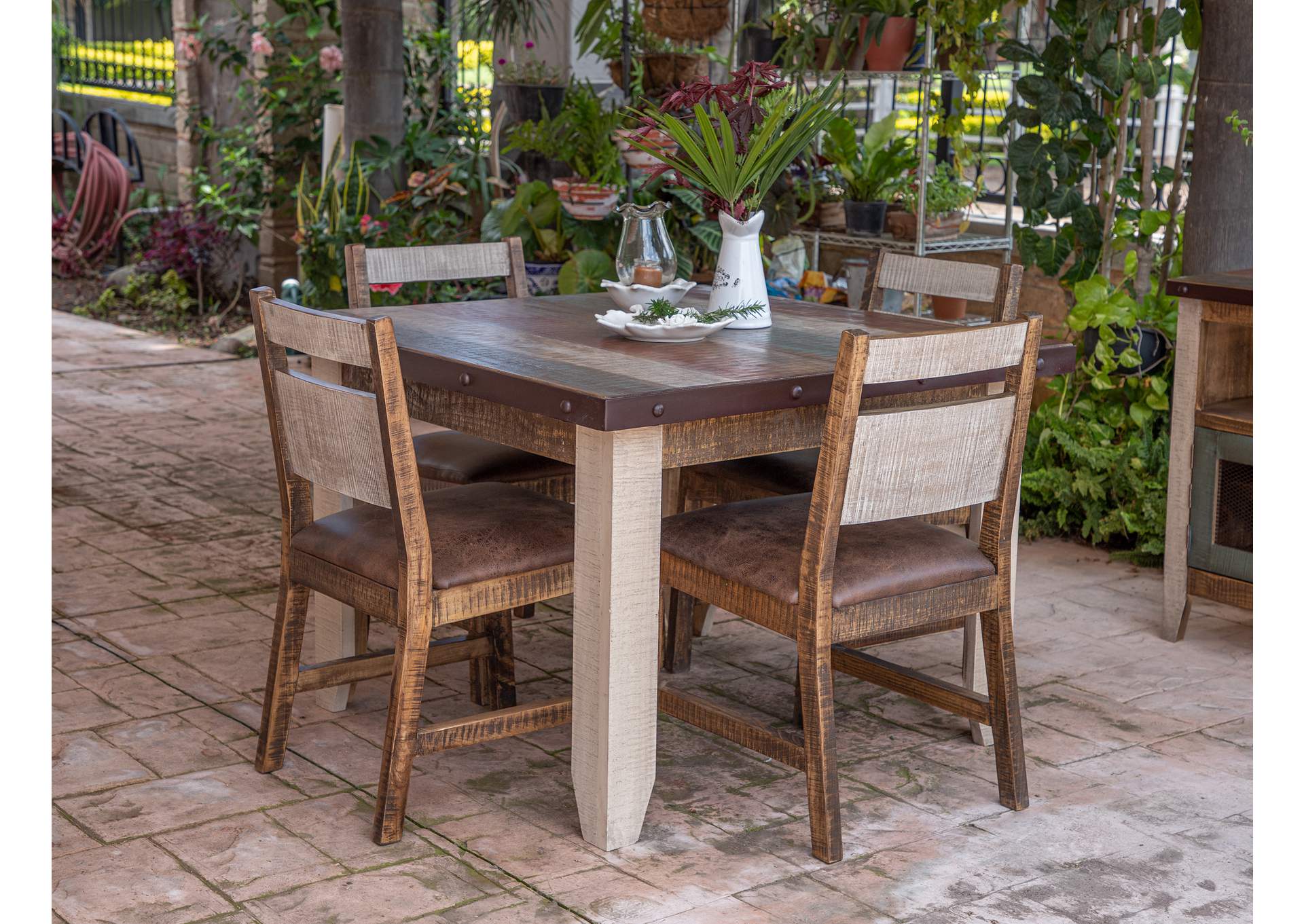 Antique Multicolor Table - Multicolor image 4