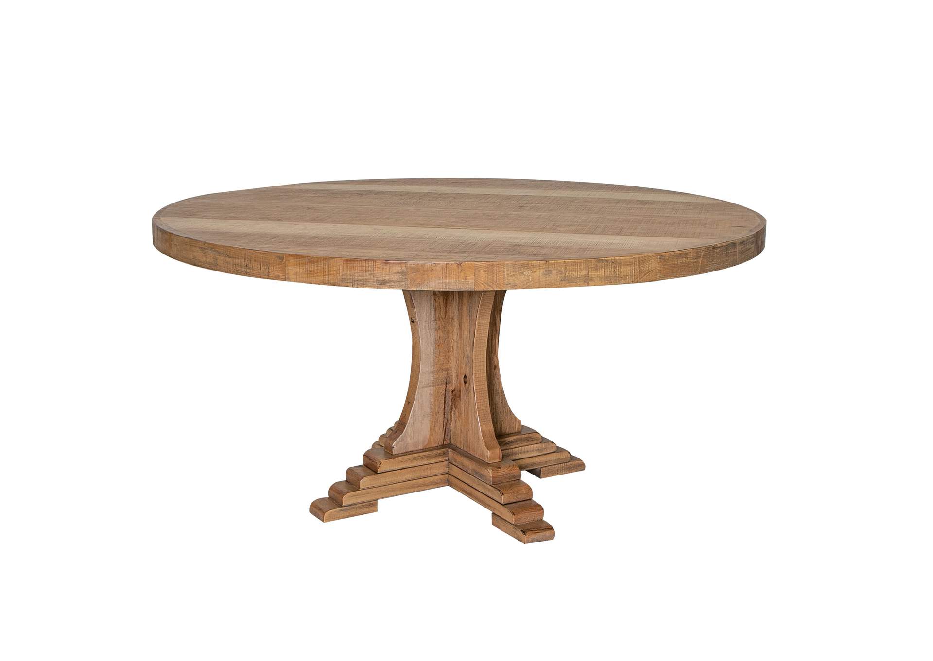 Marquez Round Table - Two Tone Light Brown