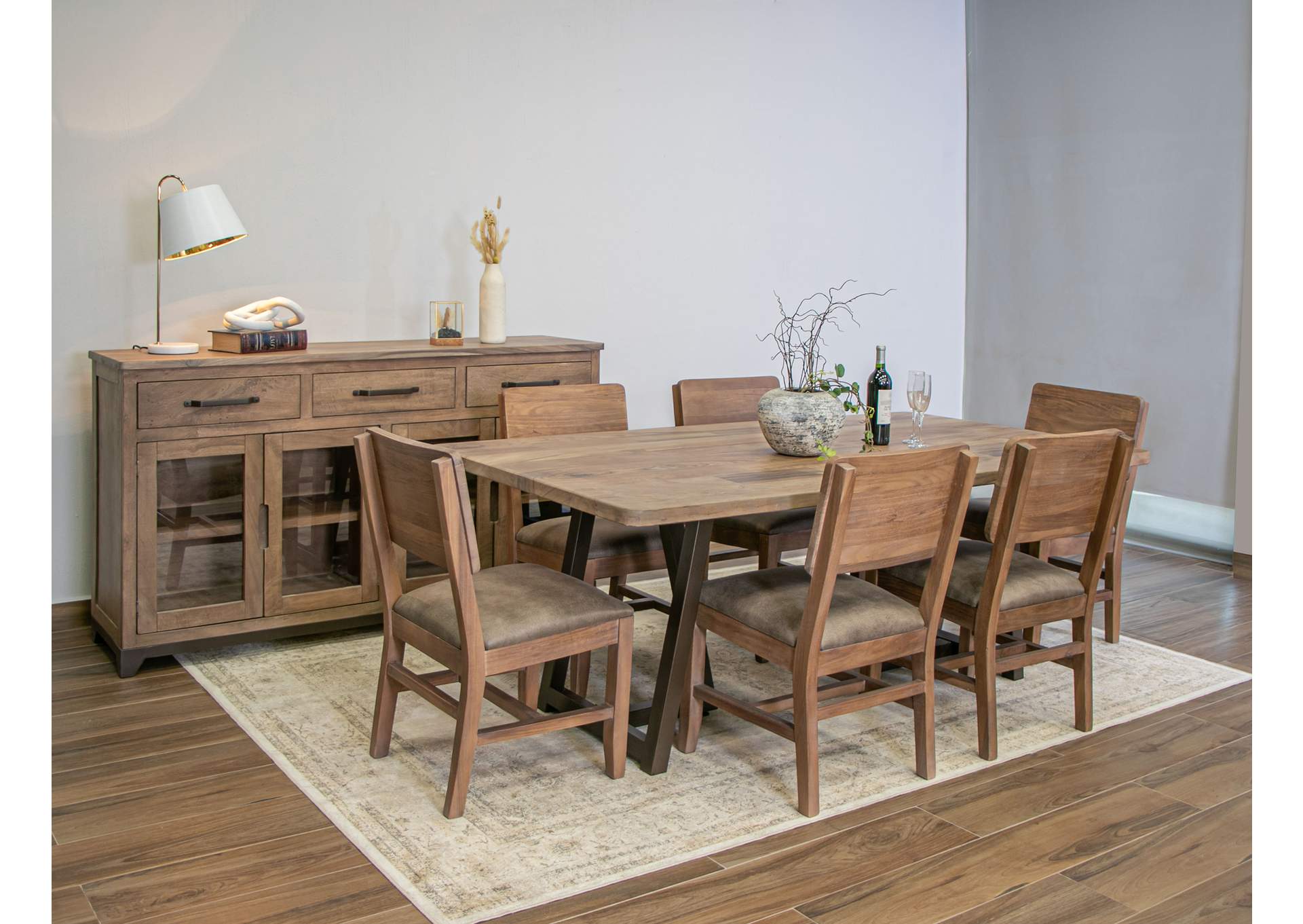 Natural Parota Table - Brown Cappuccino
