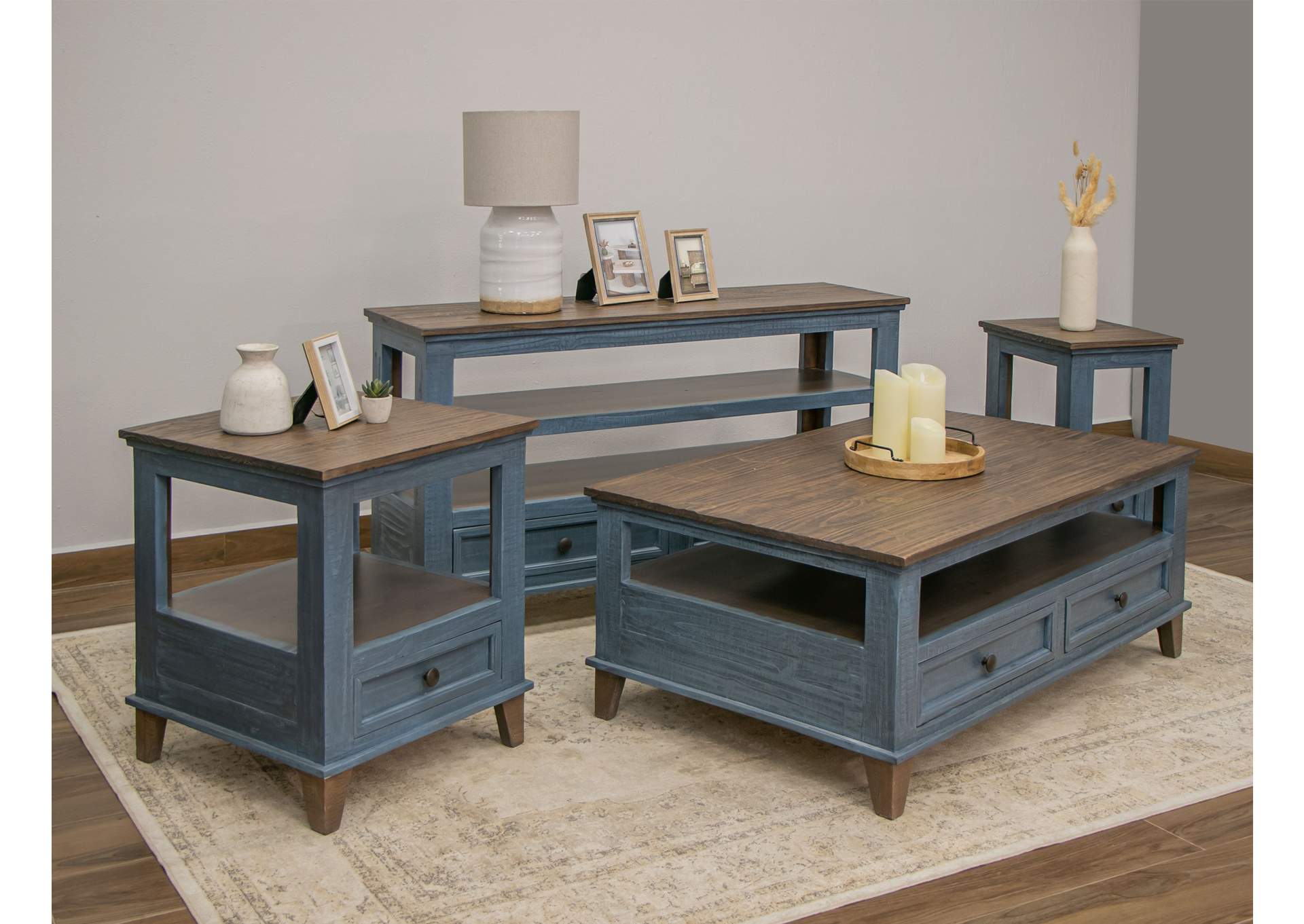 Toscana Sofa Table - Deep Blue