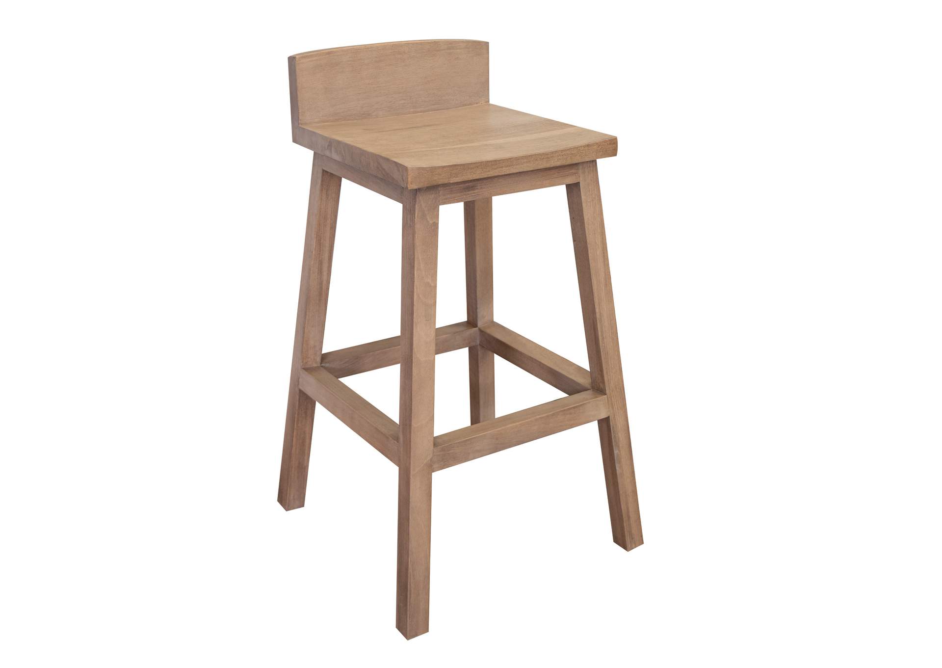 Natural Parota Barstool - Brown Cappuccino
