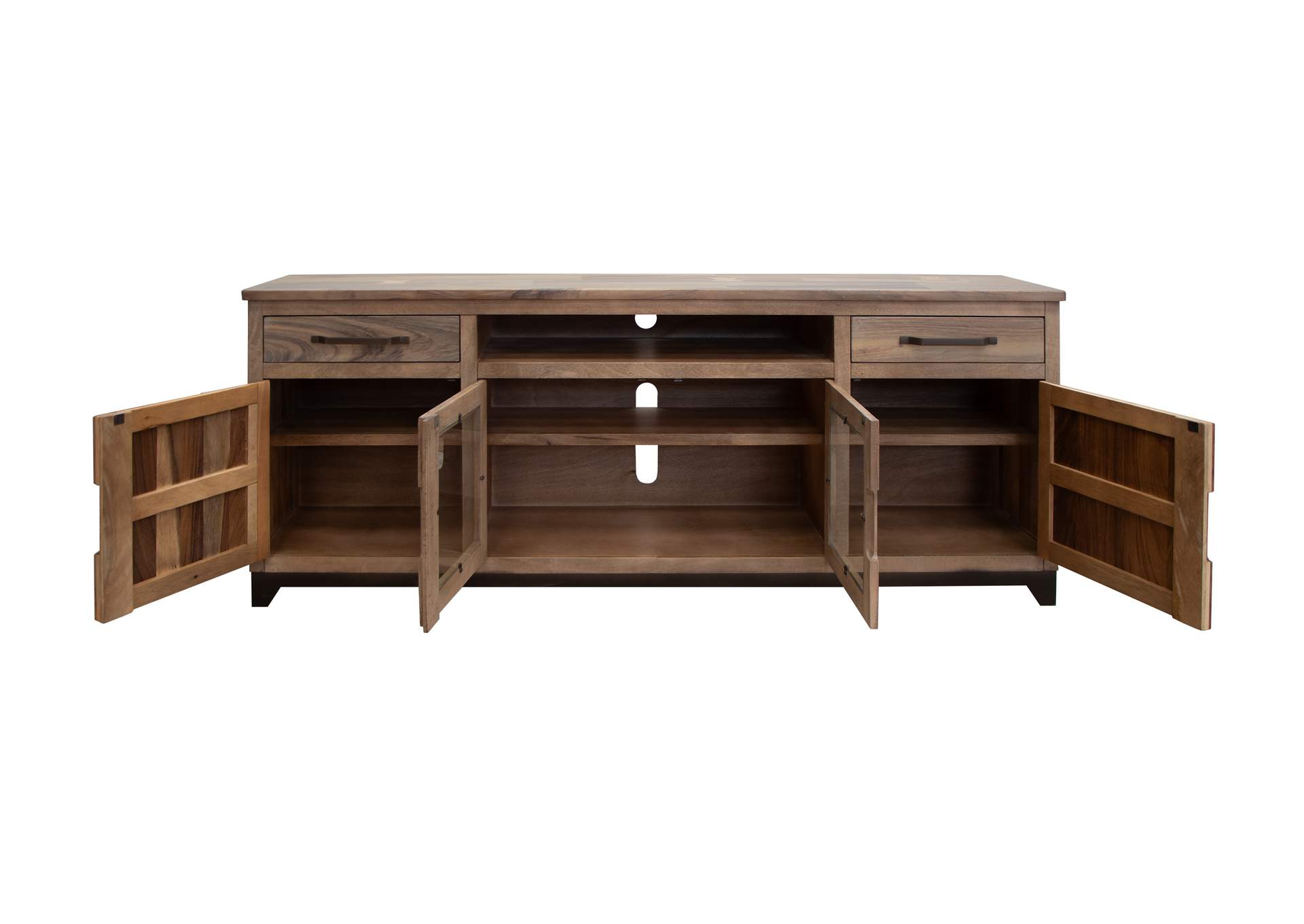 Natural Parota TV Stand - Brown Cappuccino