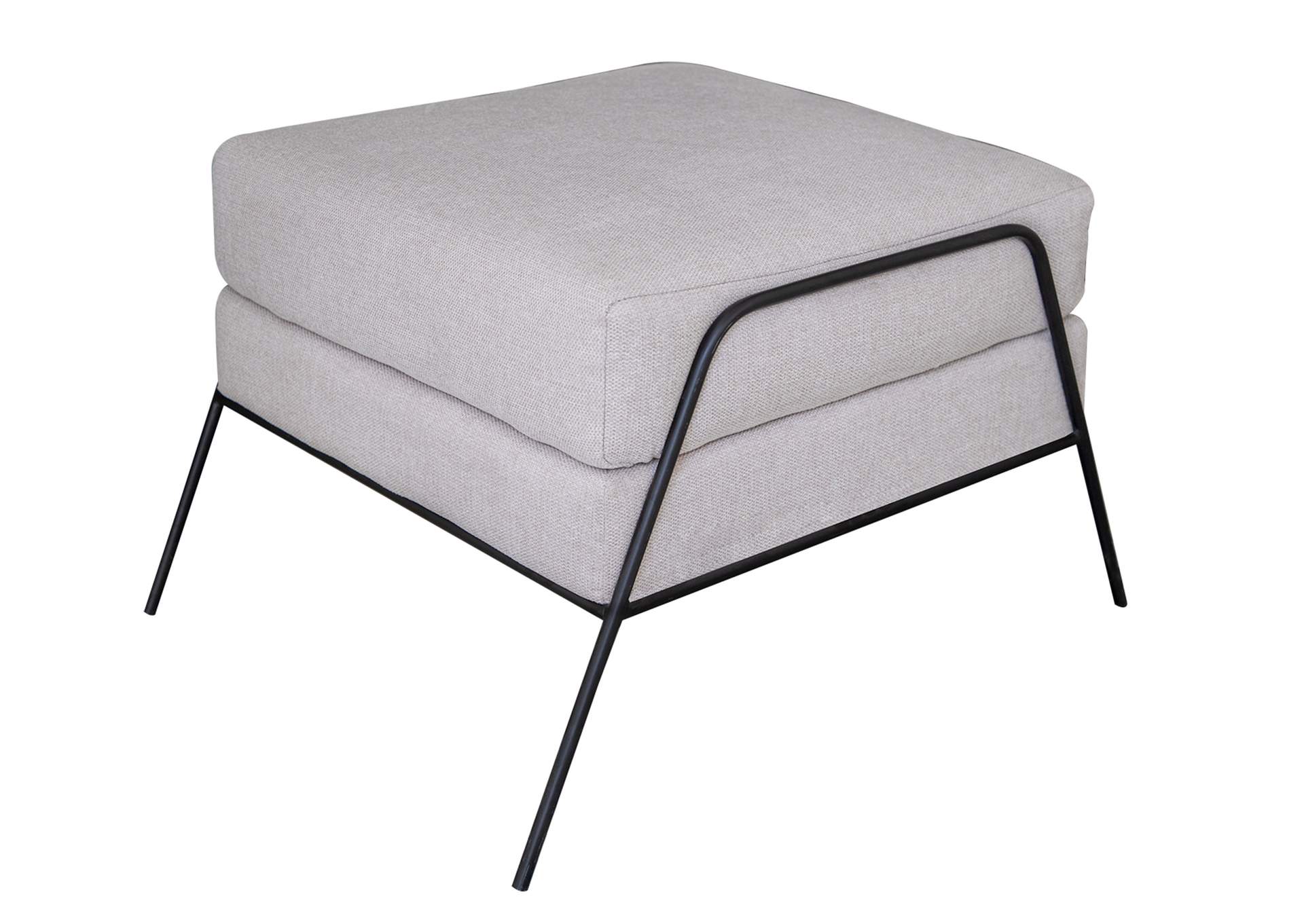 Tyne Ottoman - Agreeable Gray