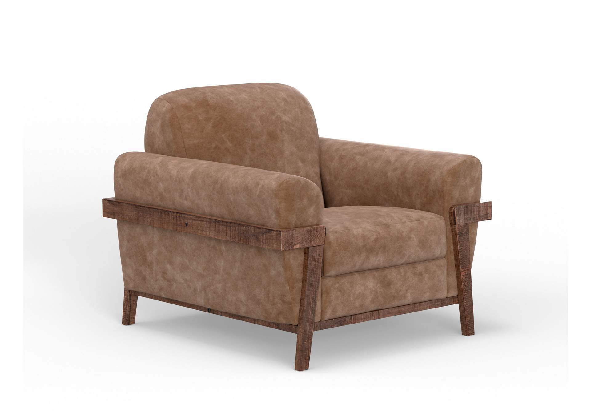 Loft Brown Armchair - Caramel Color