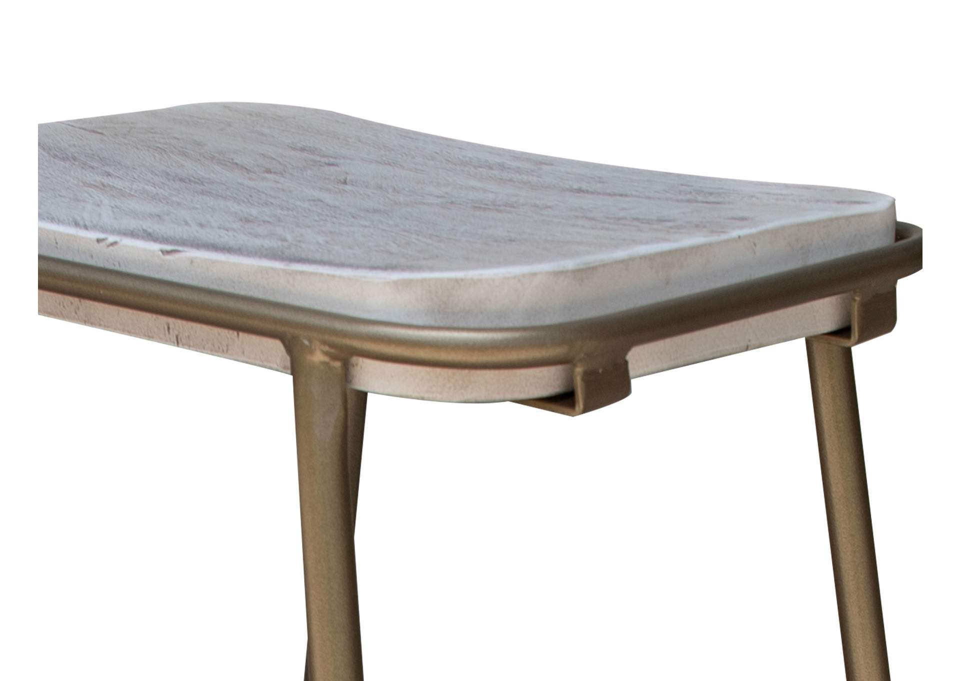 Sahara Stool - Light Cream / Golden