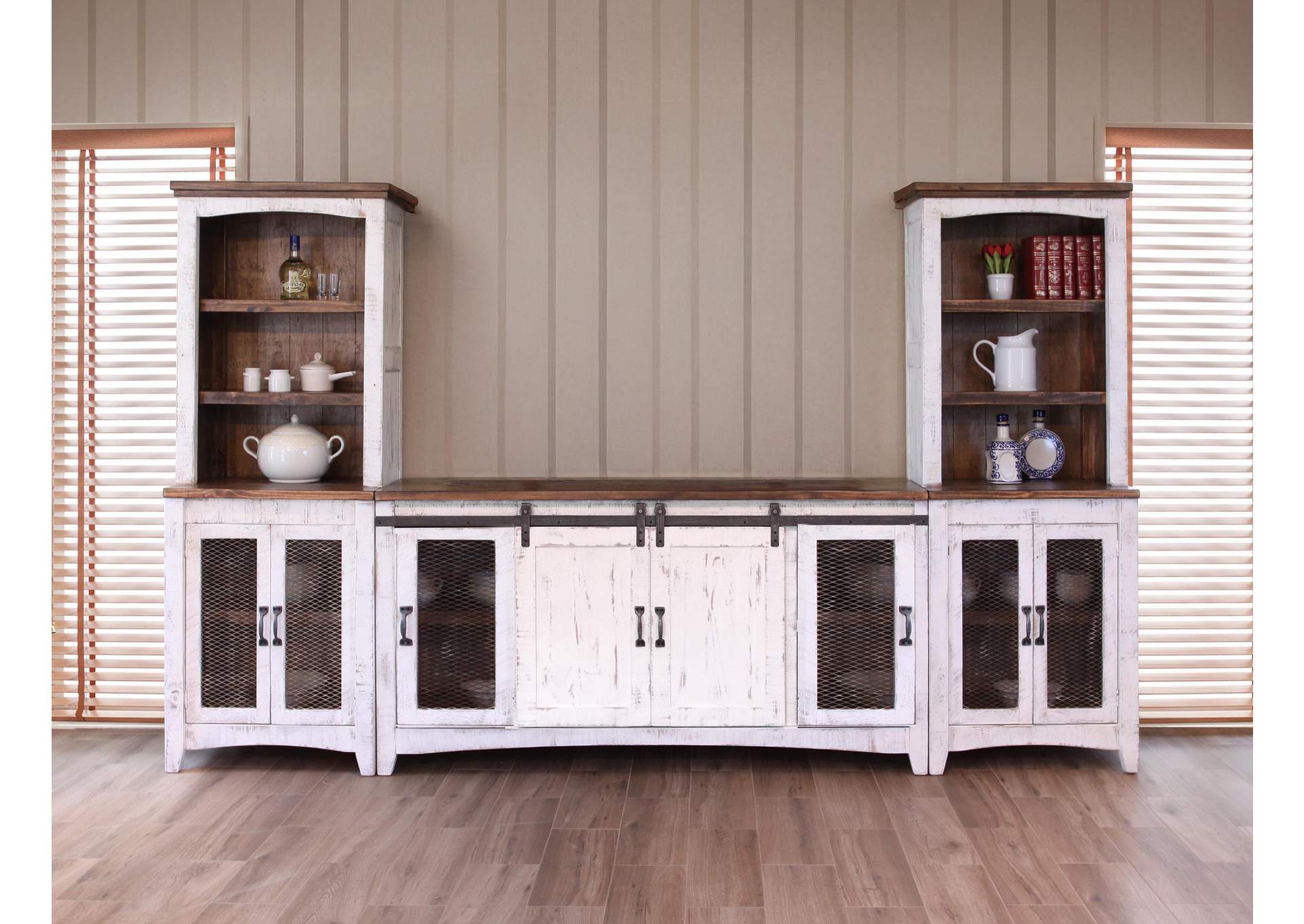 Pueblo White TV Stand image 6