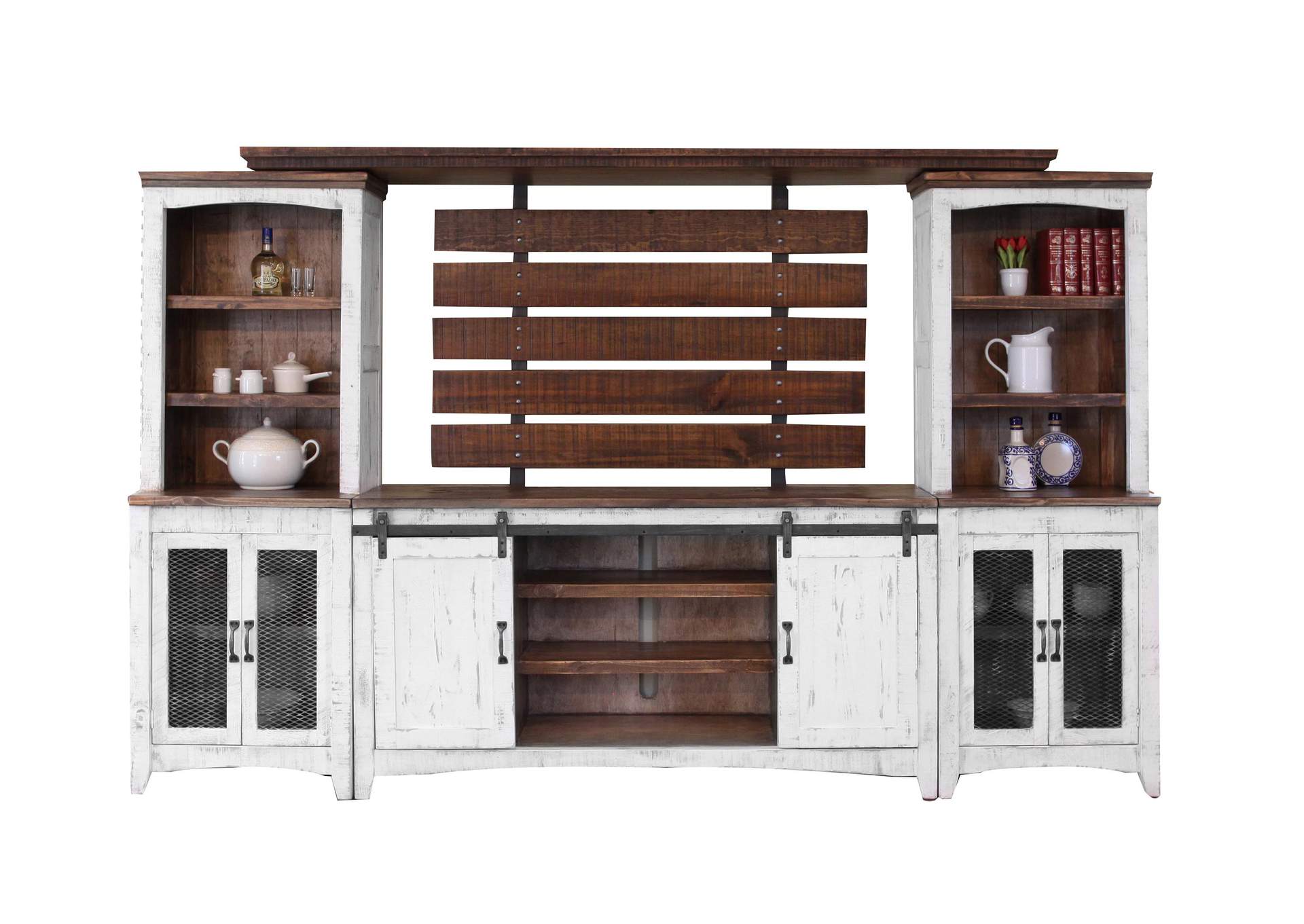 Pueblo White TV Stand image 3