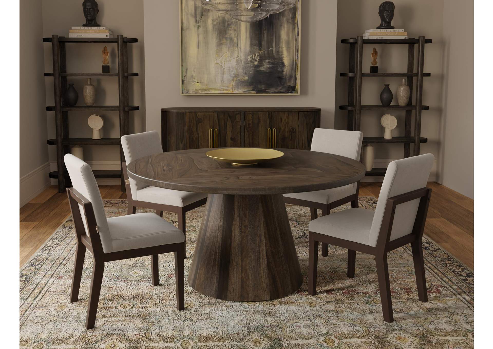 Natural Parota Upholstered Chair image 3