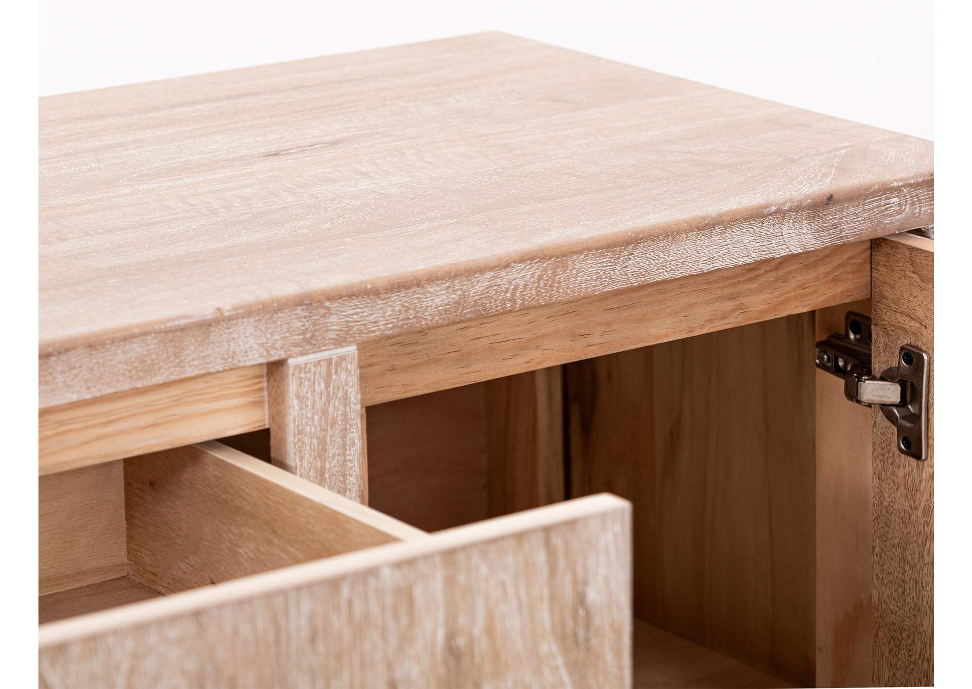 White Balam TV Stand For Fire Place image 9