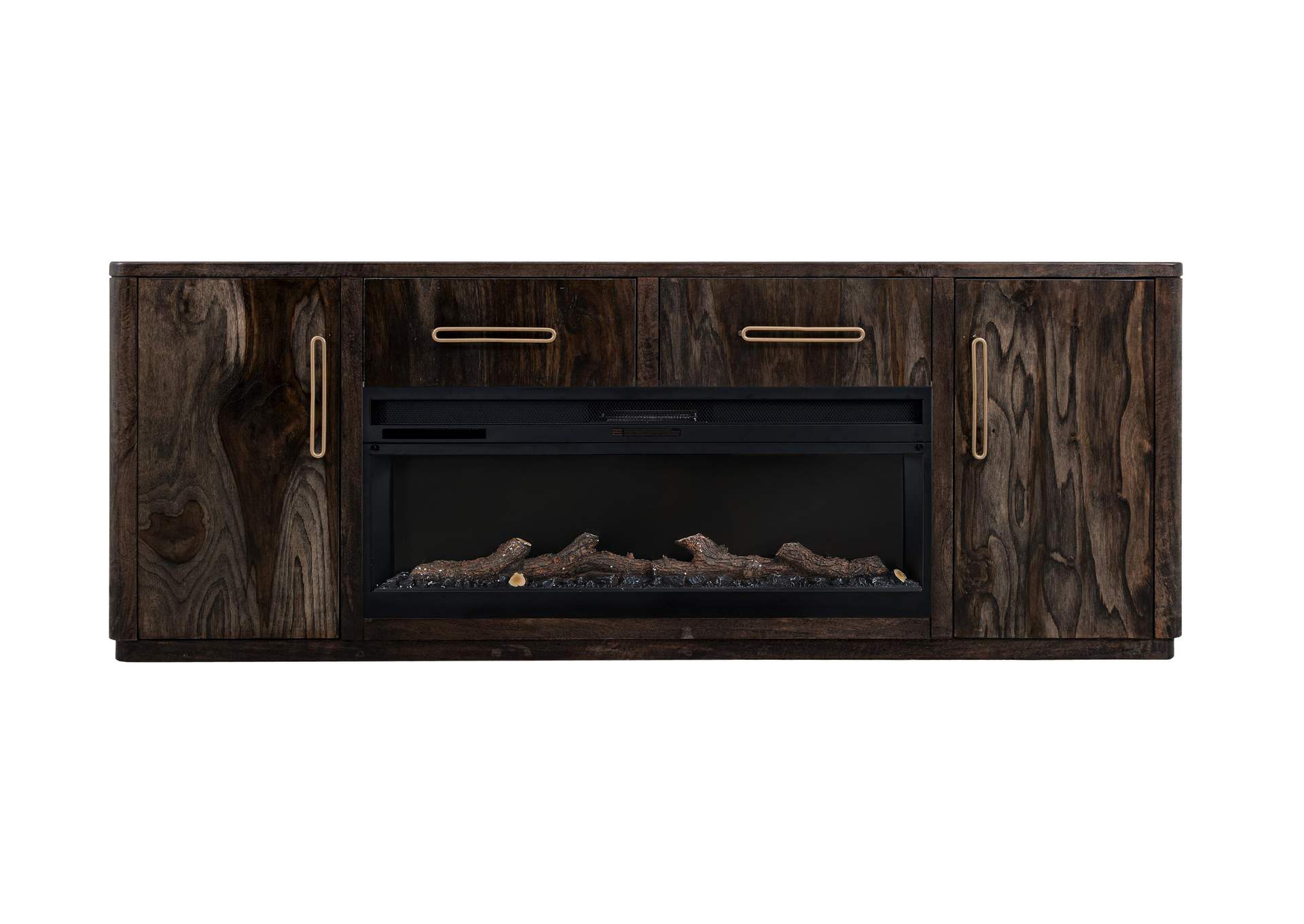 Black Balam TV Stand For Fire Place image 3