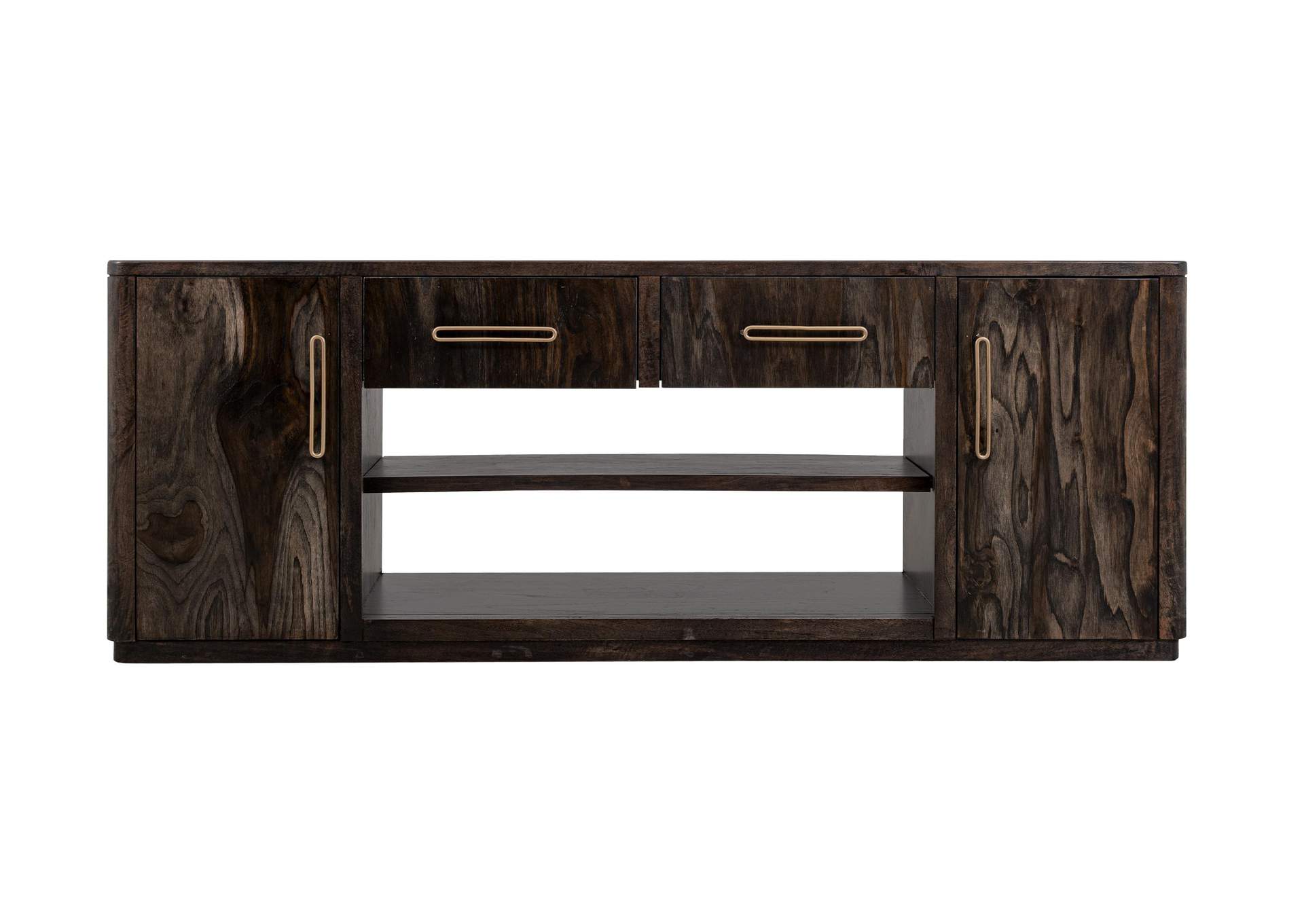 Black Balam TV Stand For Fire Place image 1