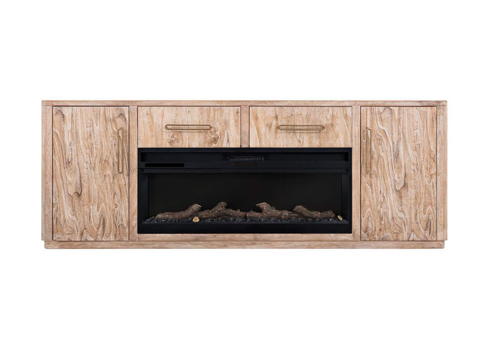 White Balam TV Stand For Fire Place image 3