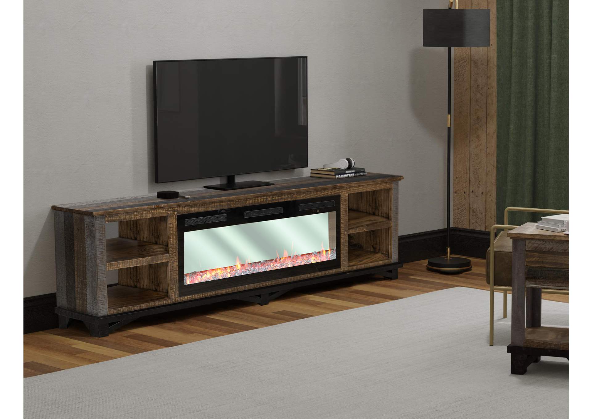 Loft Brown Electric Fireplace image 8