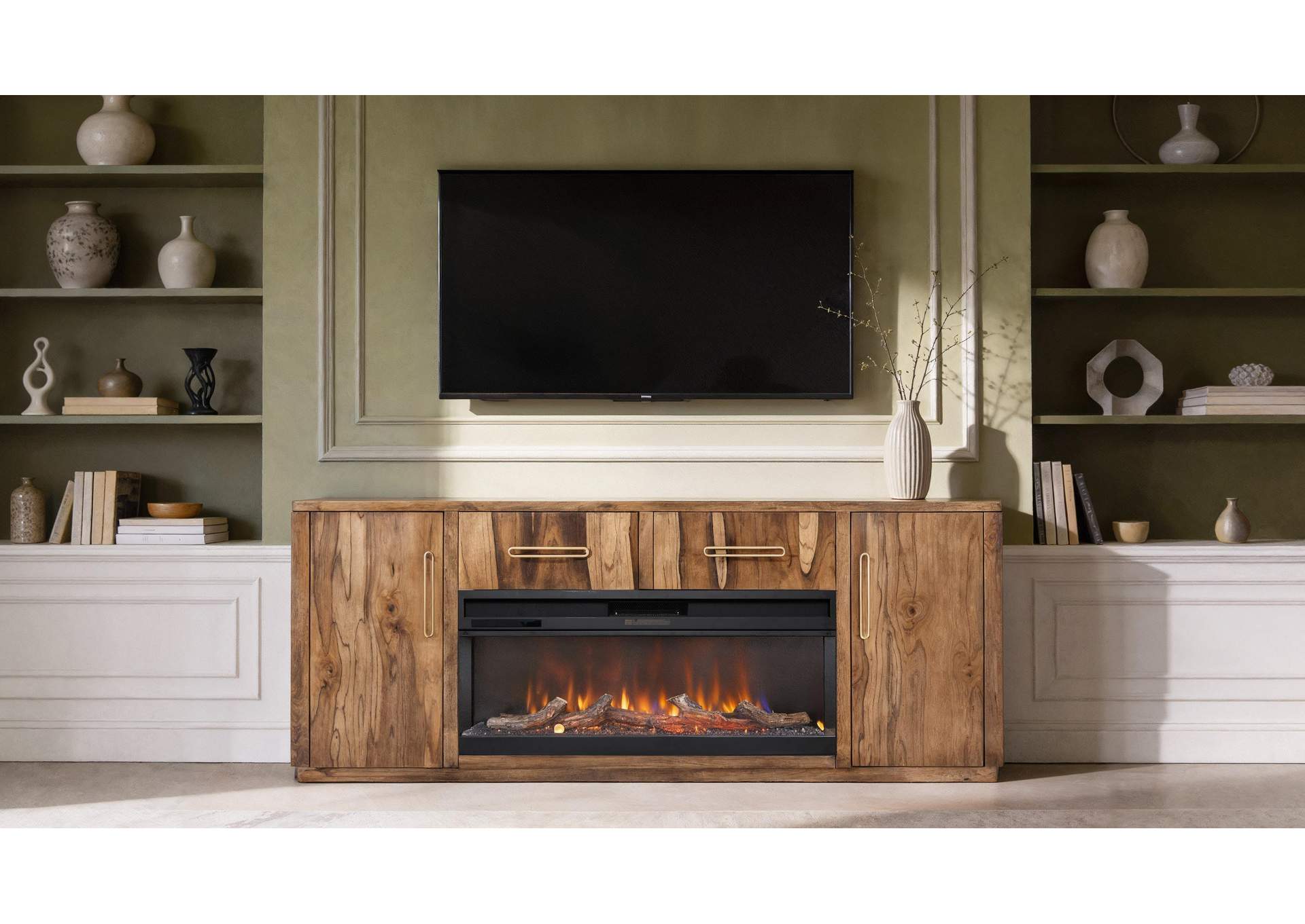 Balam TV Stand For Fire Place image 7
