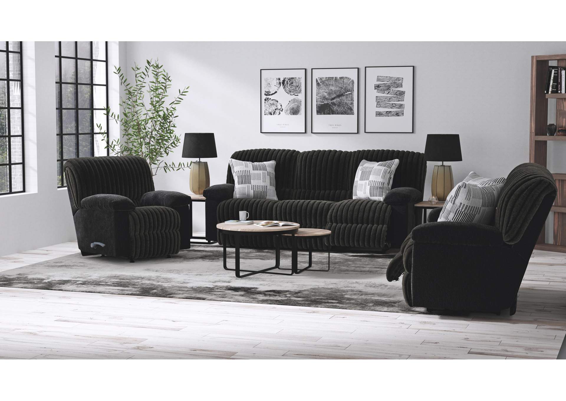 Comet Lay Flat Reclining Loveseat image 1