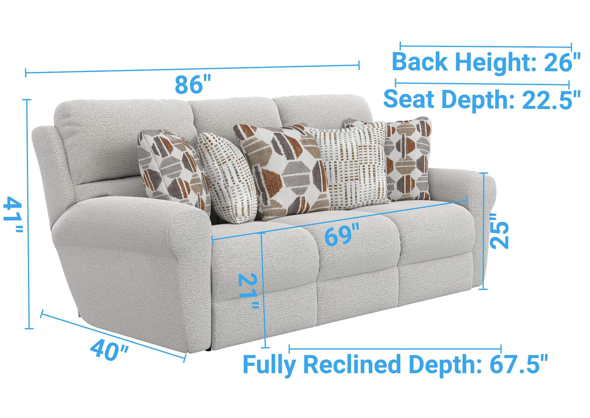 Kellen Lay Flat Reclining Sofa image 10