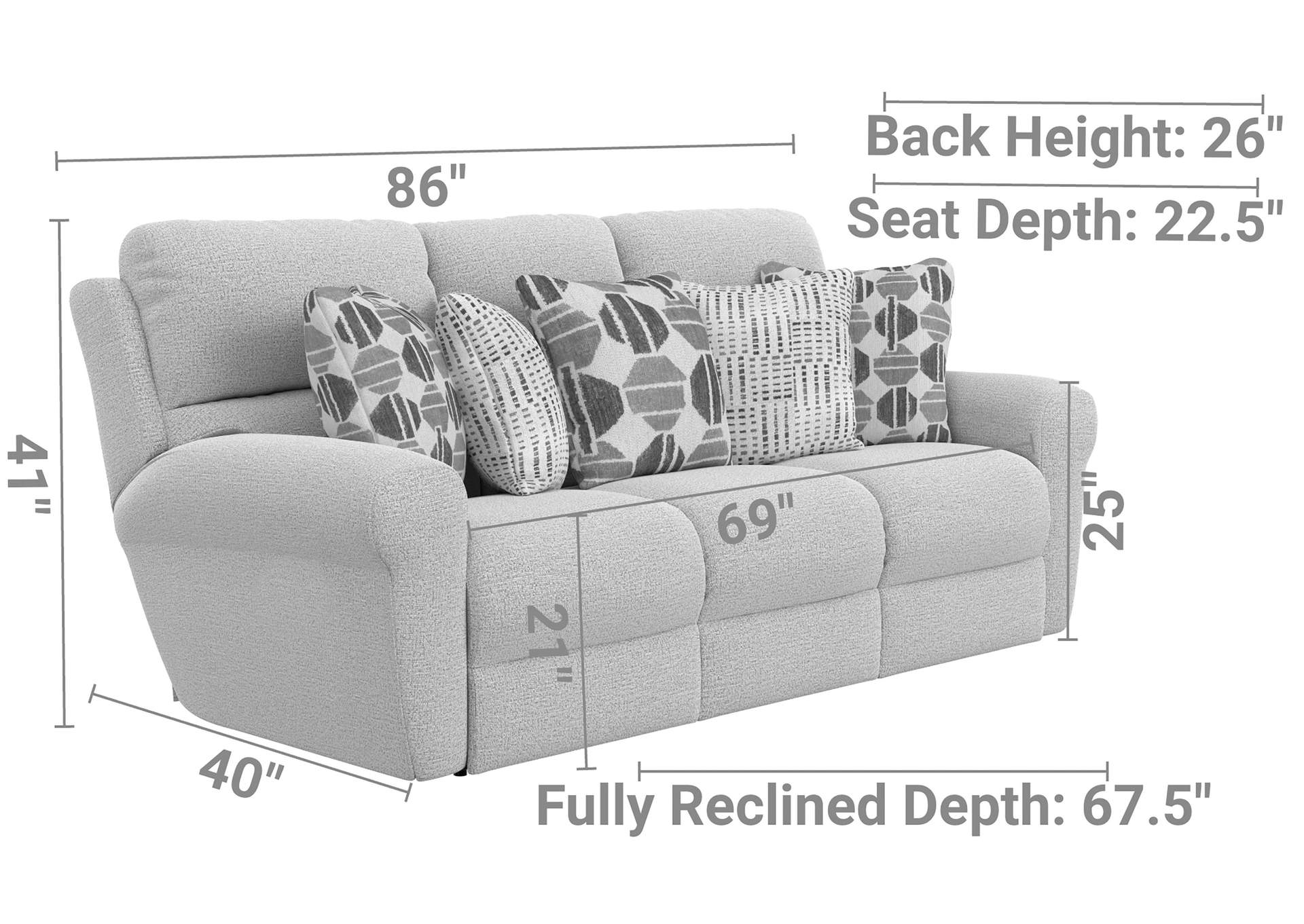 Kellen Lay Flat Reclining Sofa image 10