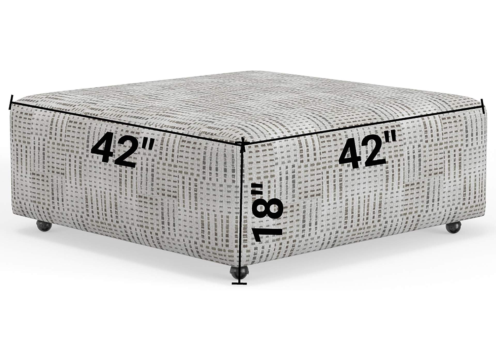 Kellen Castered Cocktail Ottoman image 5
