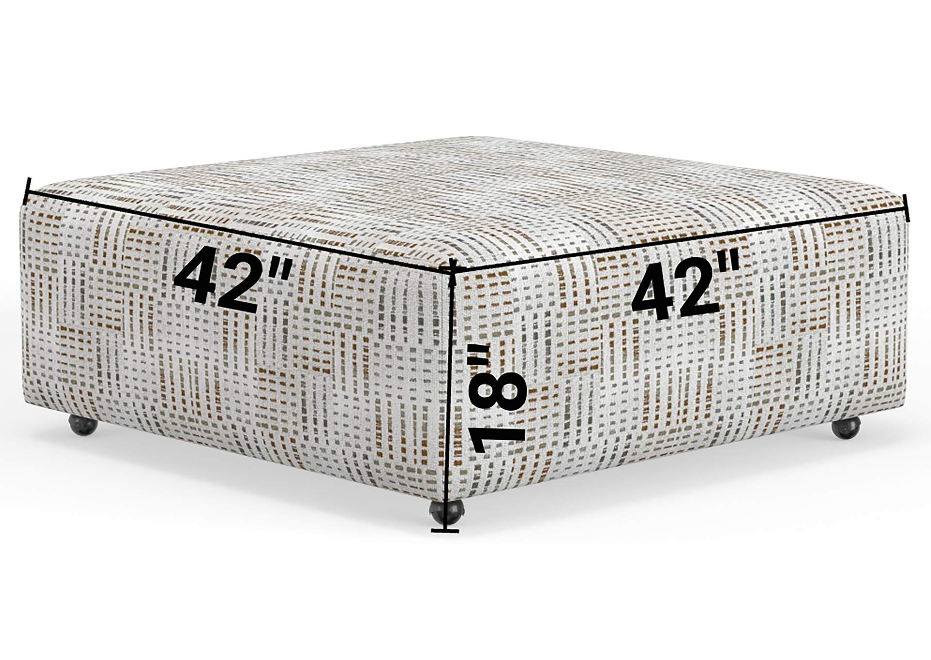 Kellen Castered Cocktail Ottoman image 5