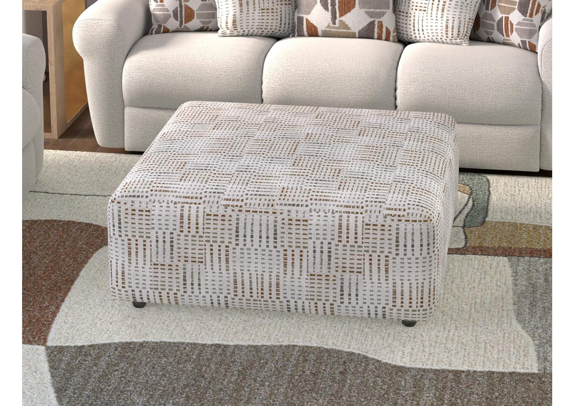 Kellen Castered Cocktail Ottoman image 7