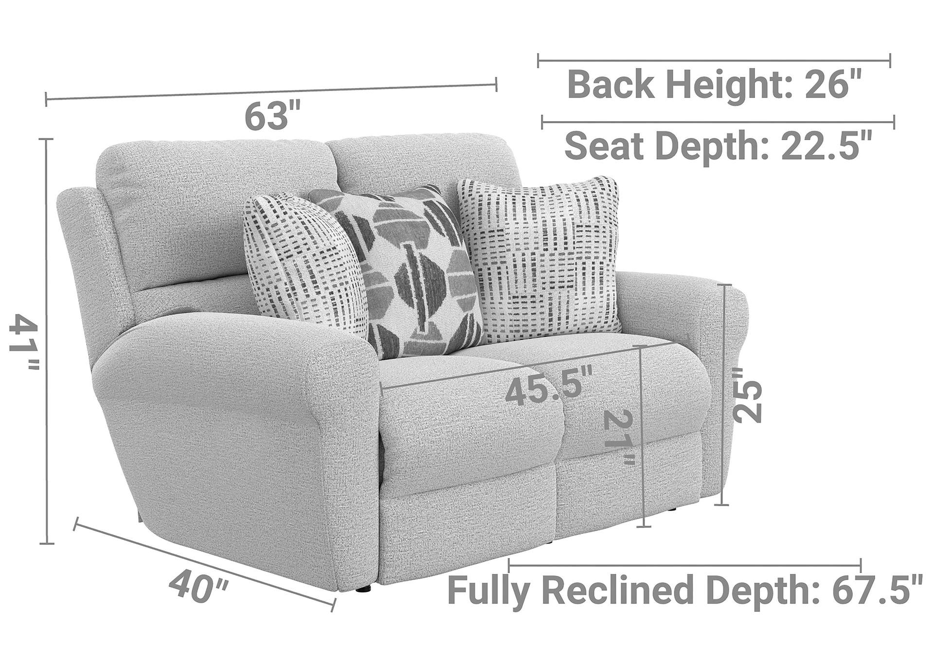 Kellen Lay Flat Reclining Loveseat image 9