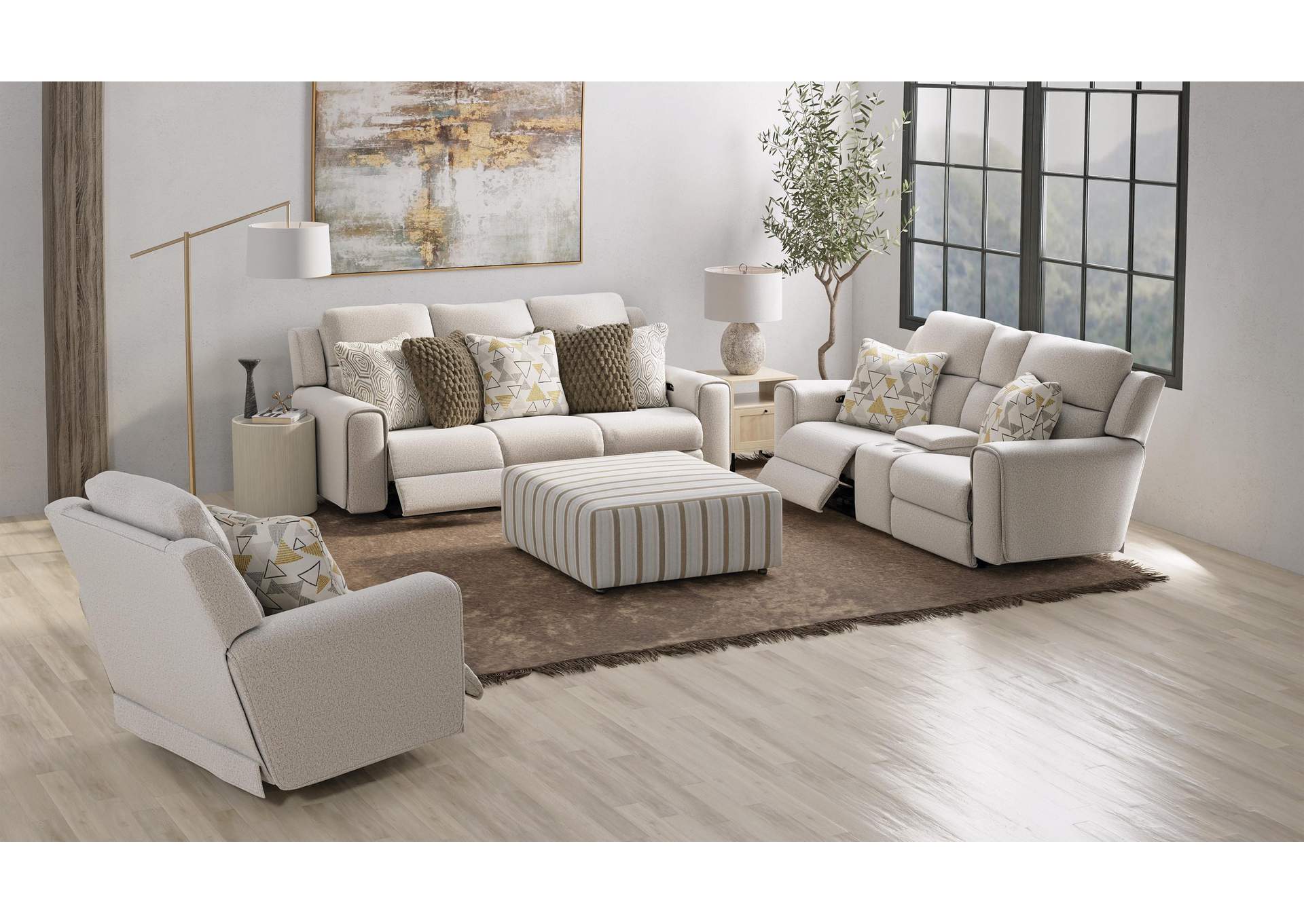 Micah Power Headrest Power Deep Seat Reclining Sofa image 1