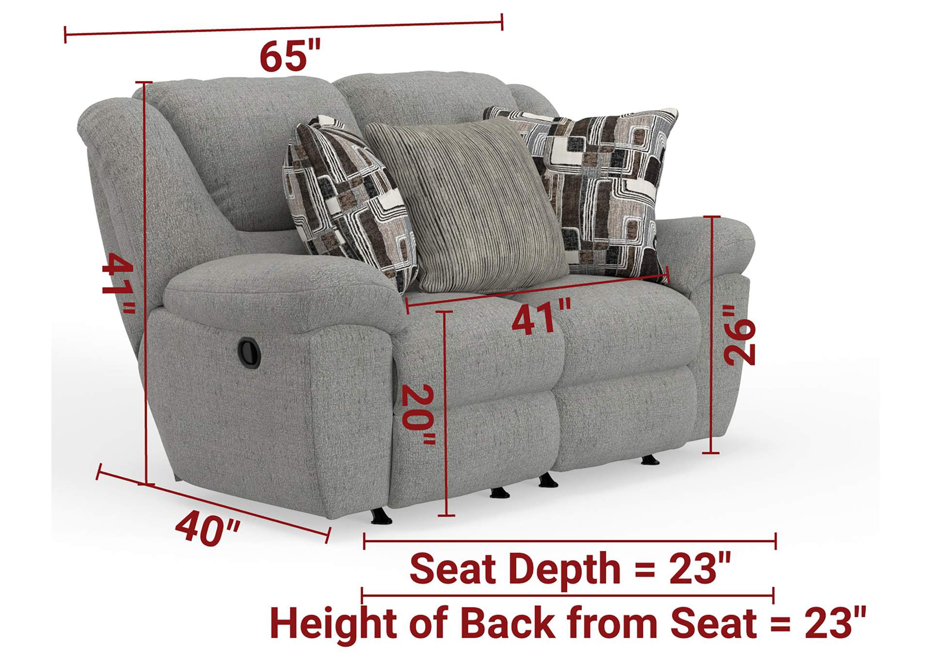 Trifecta Rocking Reclining Loveseat image 8