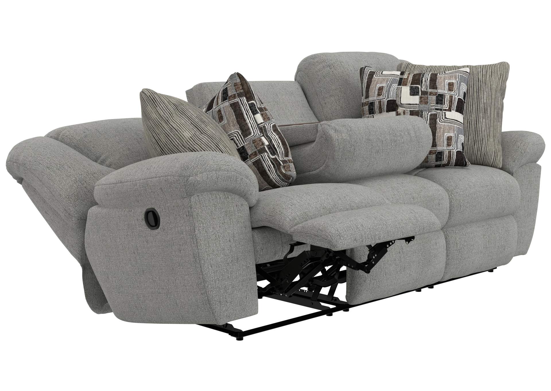 Trifecta Sofa with 3 Recliners and Drop Down Table image 11