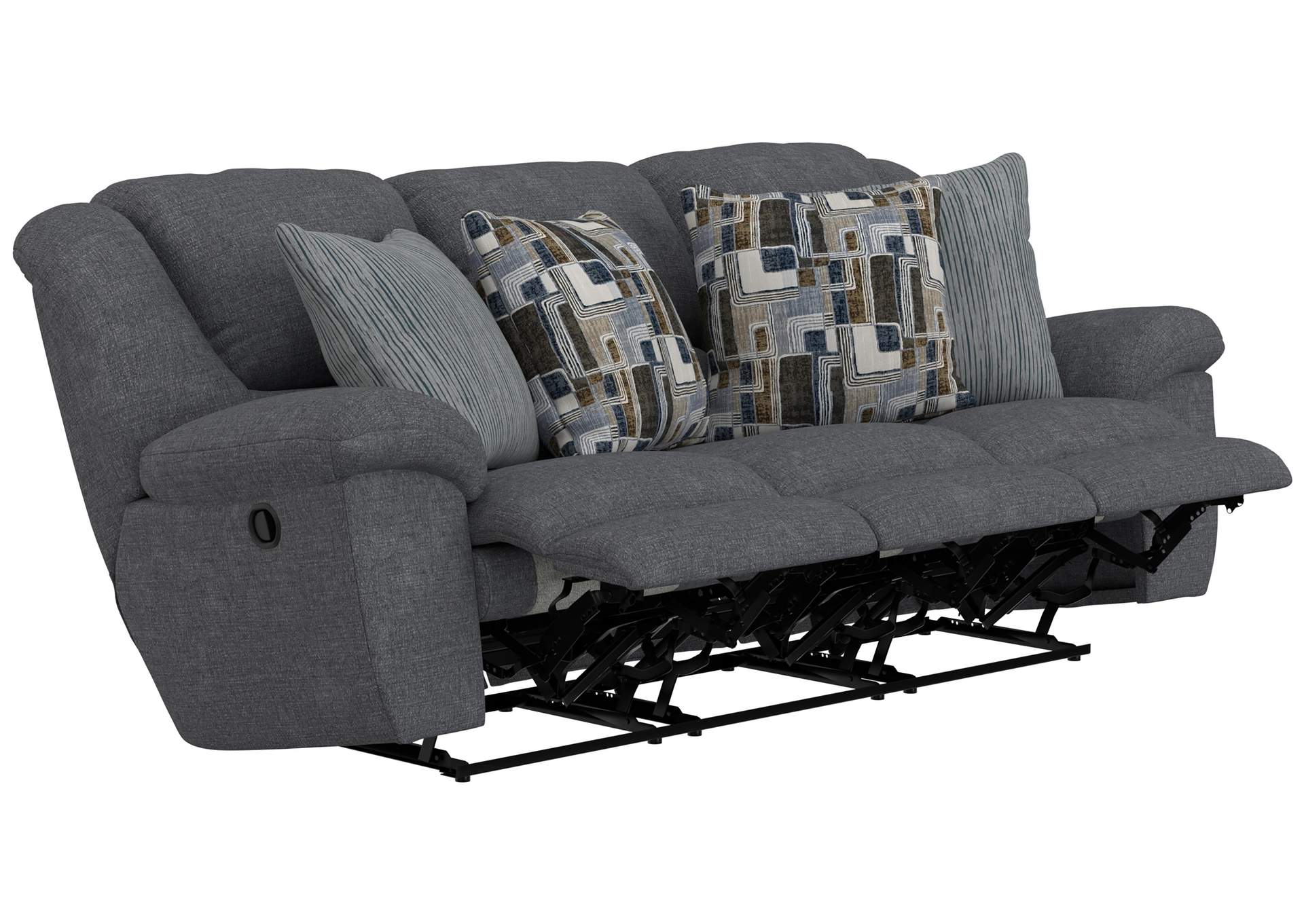 Trifecta Sofa with 3 Recliners and Drop Down Table image 3