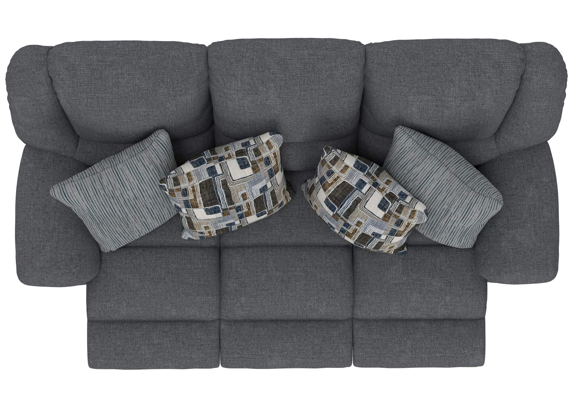 Trifecta Sofa with 3 Recliners and Drop Down Table image 5