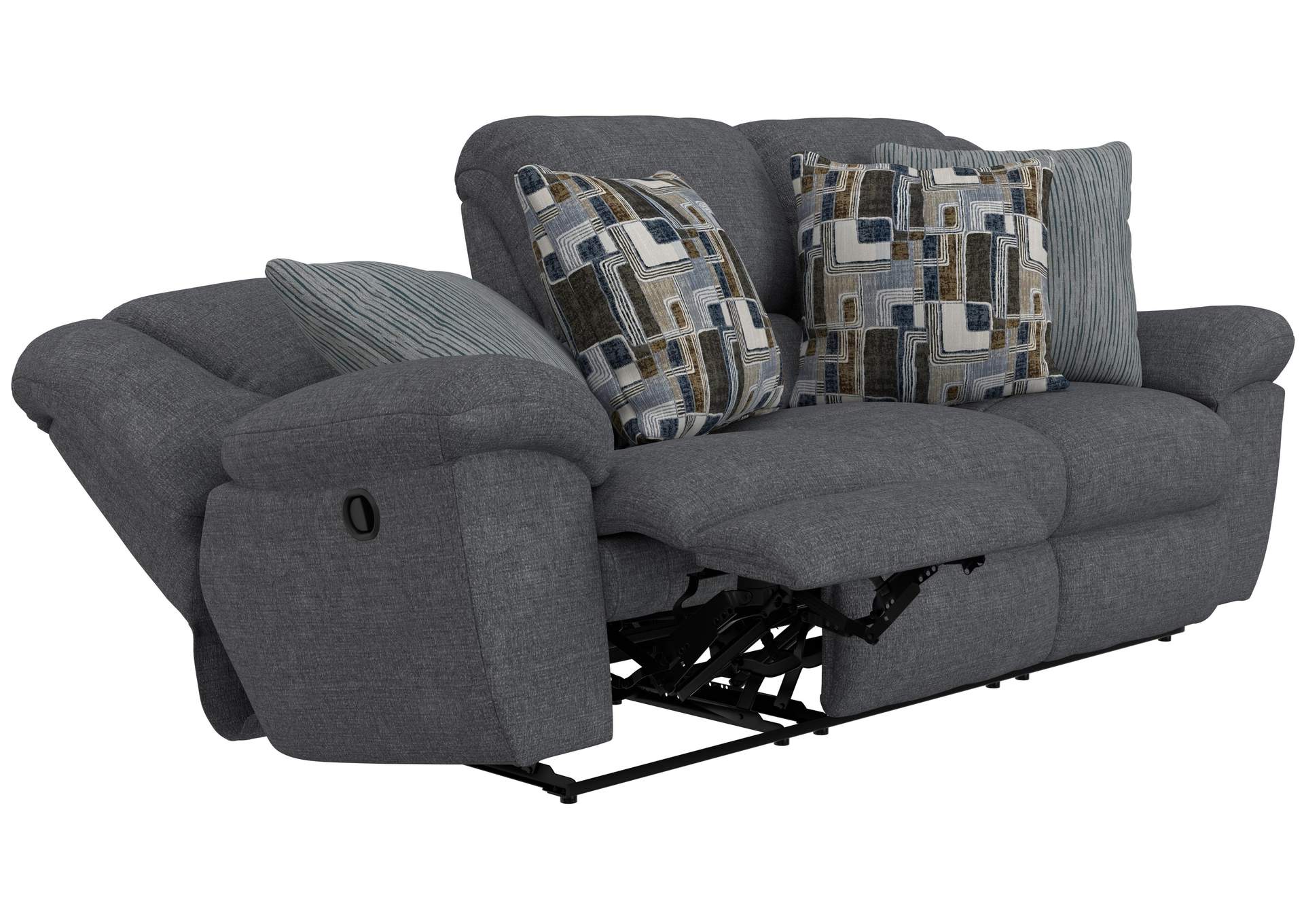 Trifecta Sofa with 3 Recliners and Drop Down Table image 8