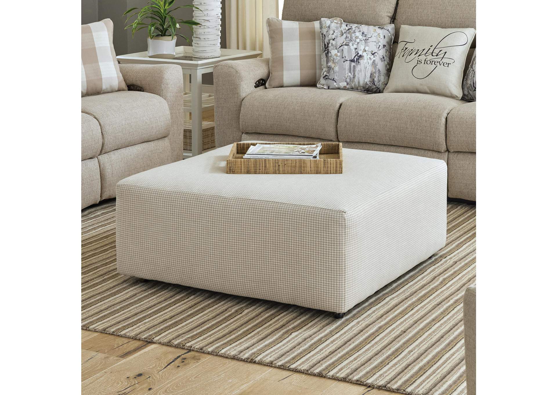 Searsport Castered Cocktail Ottoman image 5