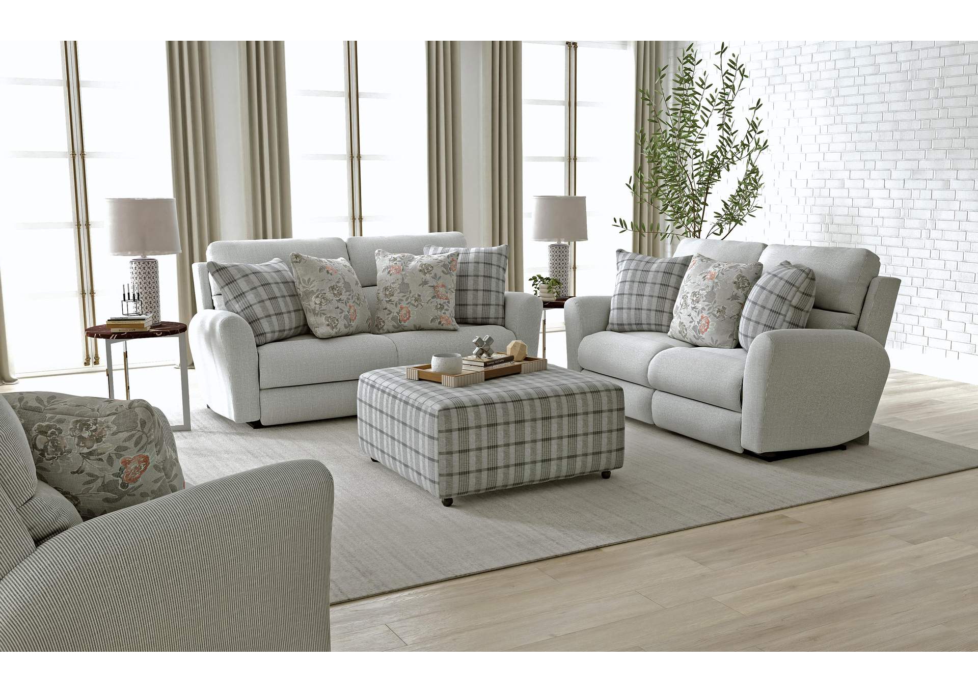 Chappy Power Lay Flat Reclining Loveseat image 1