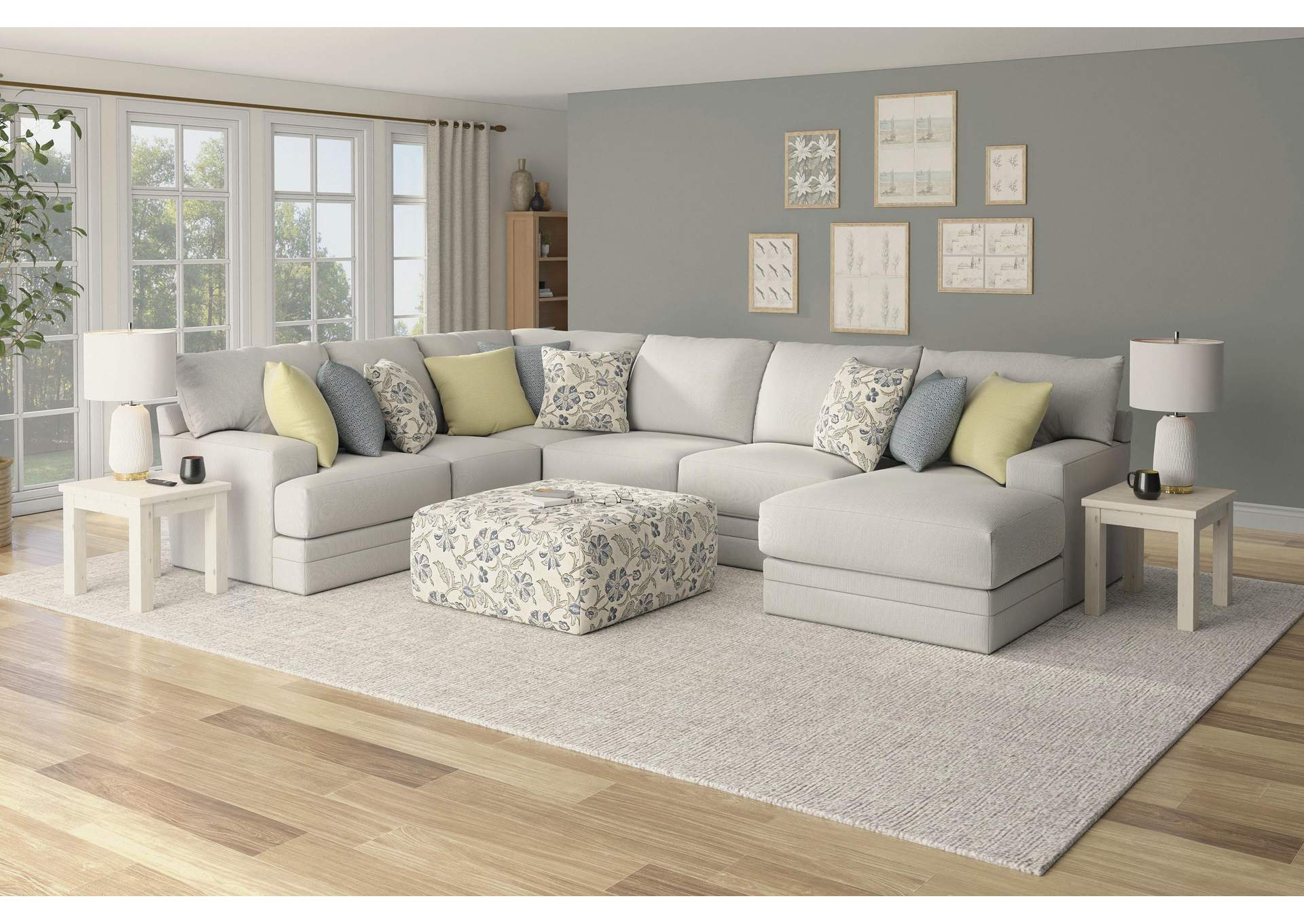 Stockbridge Cocktail Ottoman image 1