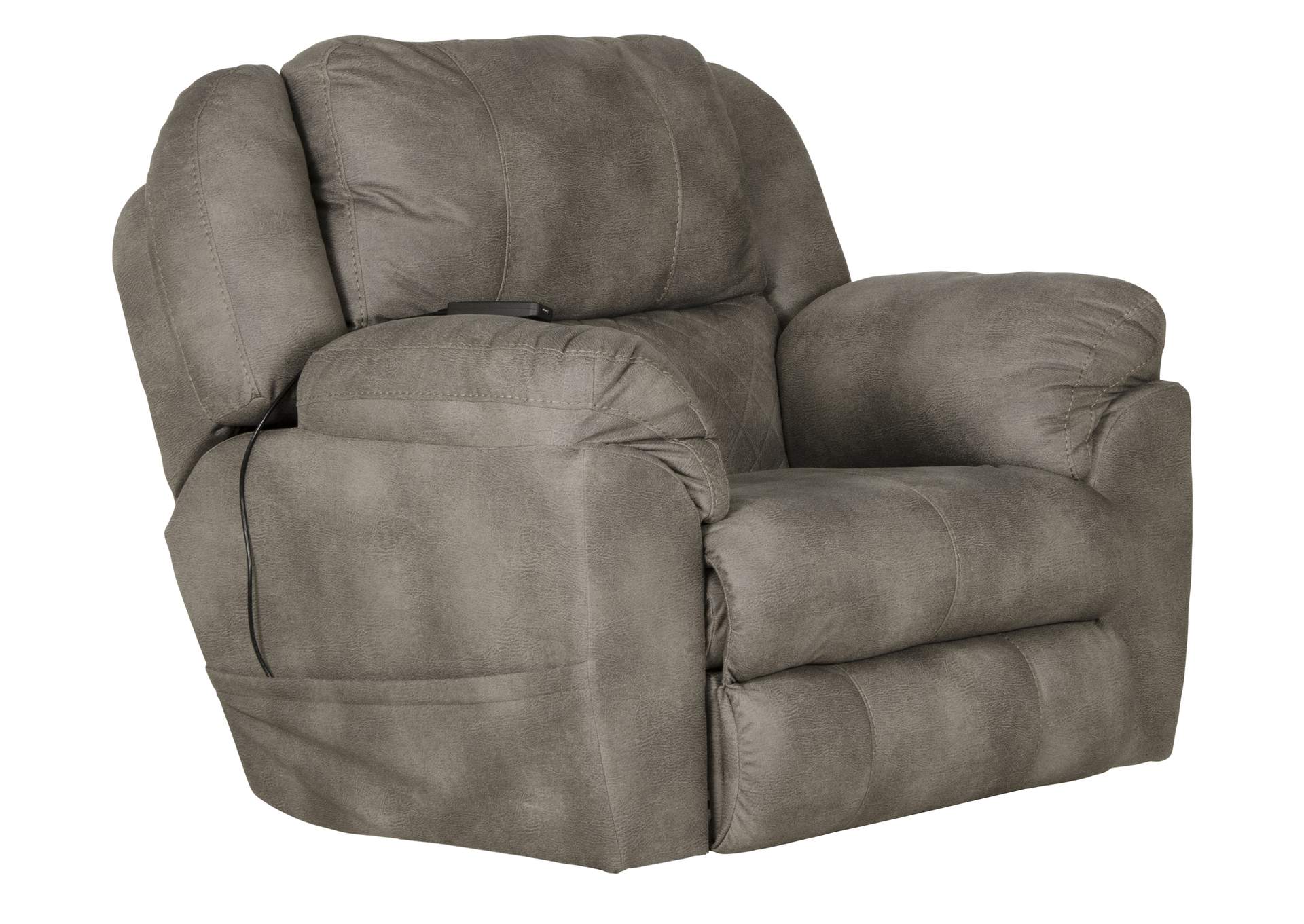 Flynn Power Head with Lumbar Power Lay Flat Recliner Sofa with Dual Heat & Massage image 4