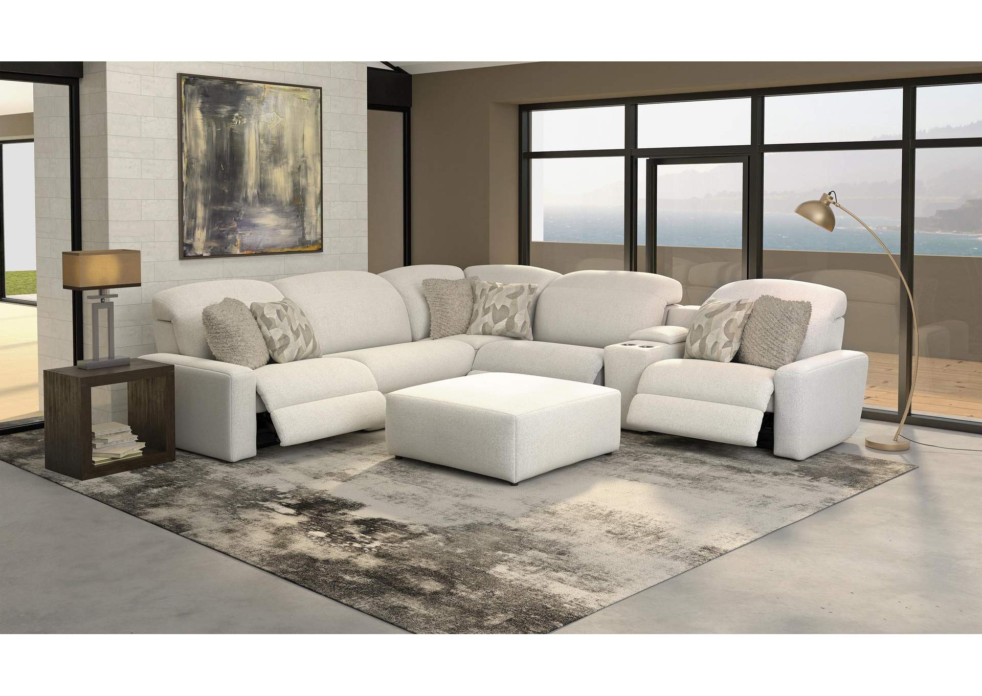 Terrence Castered Cocktail Ottoman image 3