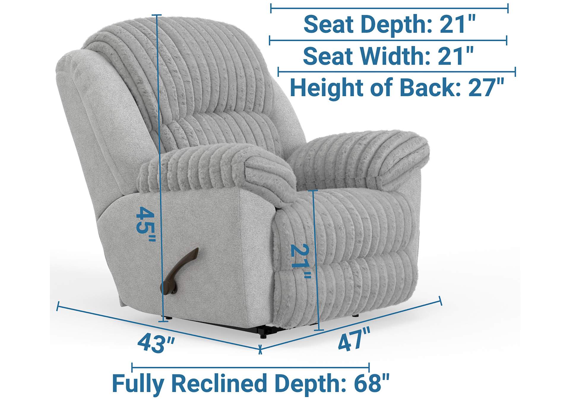 Shaggy Rocker Recliner image 9