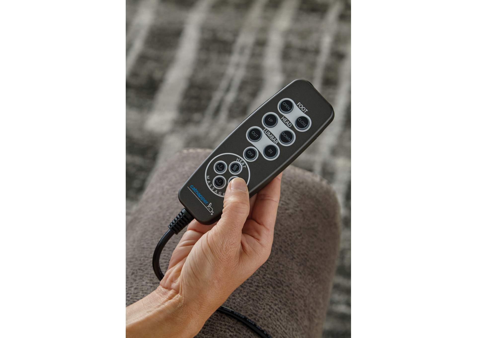 Tranquility Power Headrest Power Layflat Recliner Sofa with Ddt, Cr3 Heat, Massage, Lumbar image 1
