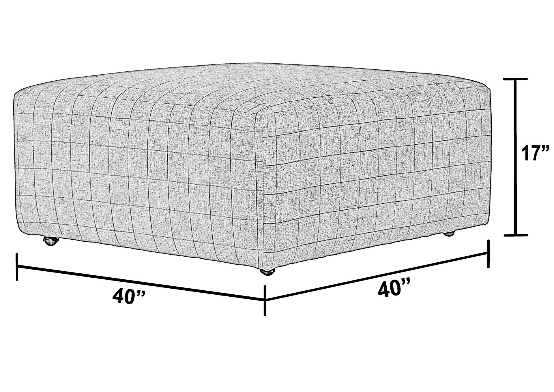 Justine Castered Cocktail Ottoman image 6