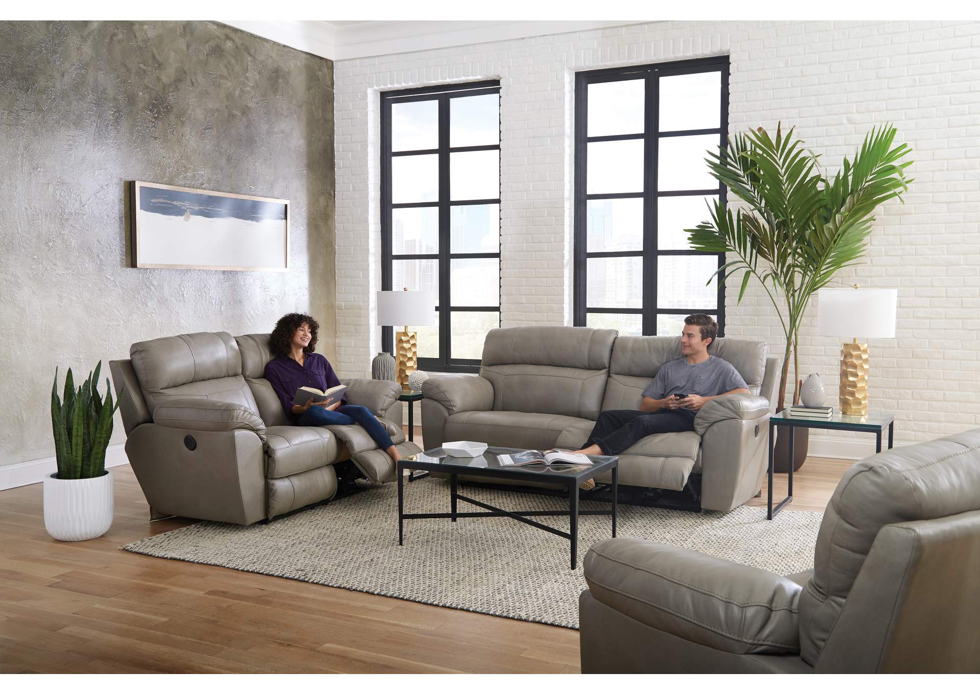 Costa Lay Flat Reclining Loveseat image 3