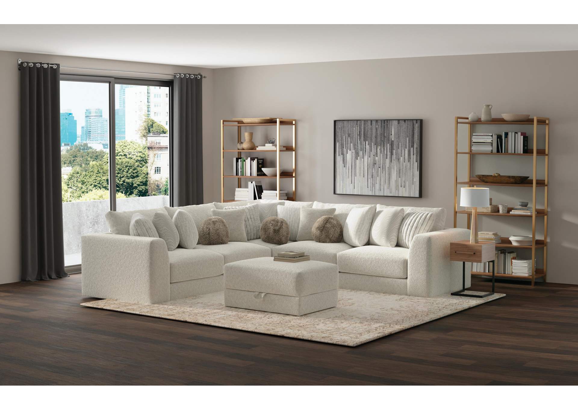 Jazzy Storage Ottoman image 1